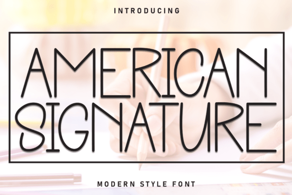 American Signature 1: A Playful Handwritten Font for Joyful Design Projects