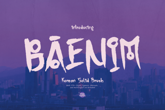 Baenim: A Bold Korean-Inspired Font for Expressive Design