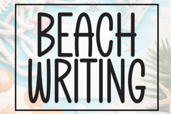 Beach Writing 1: A Playful Display Font for Creative Design Projects