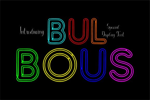 Bulbous: Bold Typography with Dimensional Energy