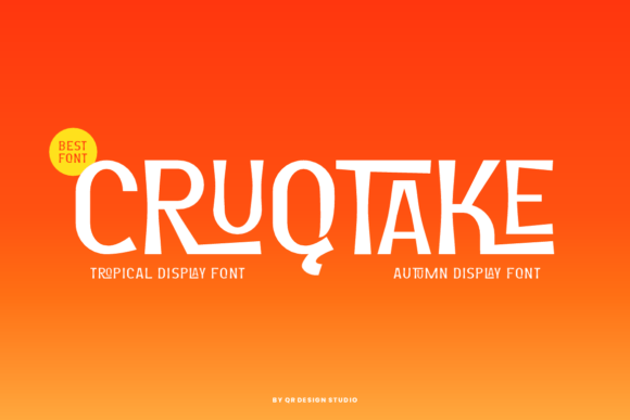 Cruqtake: The Playful Typography Solution for Bold, Eye-Catching Designs