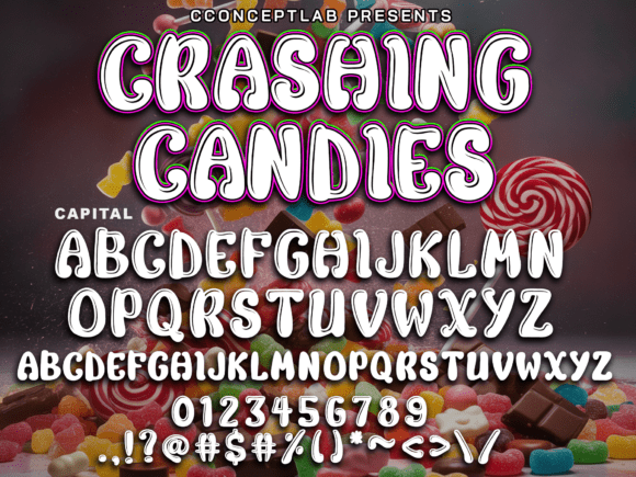 Exploring the Vibrant World of Crashing Candies: A Playful Font for Creative Expression