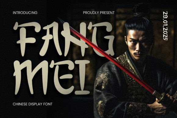 Fangmei Regular: Bold Chinese-Style Font with Cultural Flair
