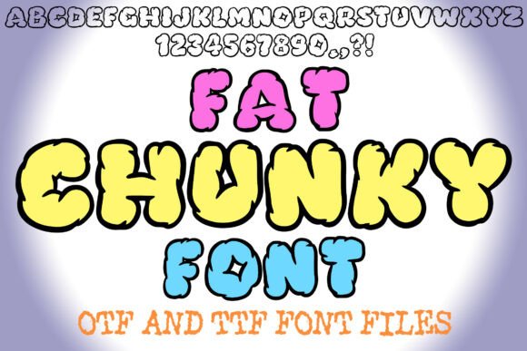 Fat Chunky Font: A Playful Typeface for Bold, Fun Designs