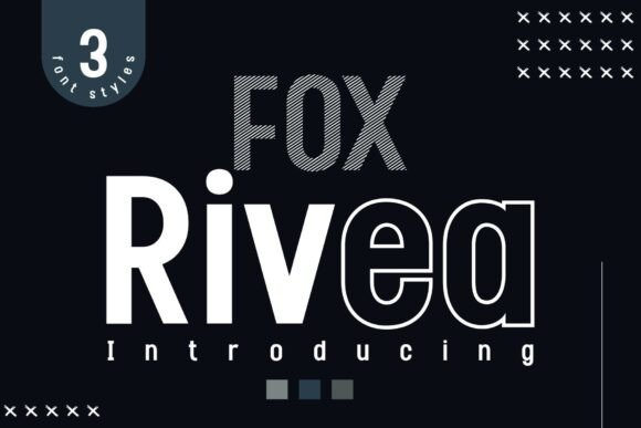 Fox Rivea: A Bold Display Font for Dynamic Design Projects