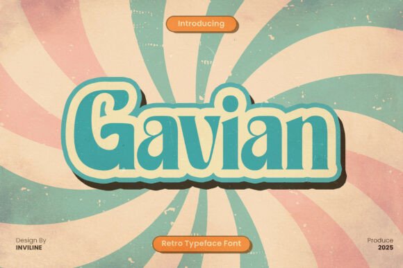 Gavian Regular: A Bold Choice for Retro-Inspired Typography