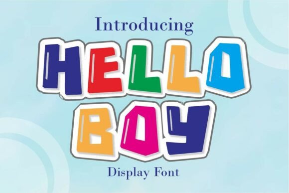 Helloboy Regular: A Playful Display Font for Lively Designs