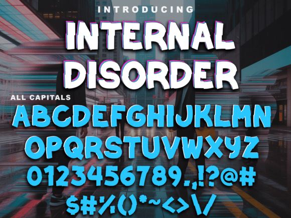 Internal Disorder: A Bold Stencil Font for High-Impact Design