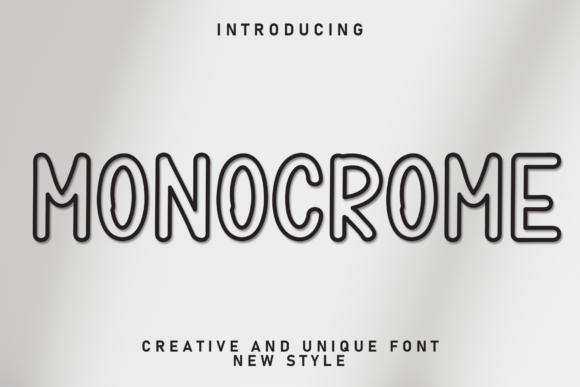 Monocrome: A Clean, Casual Display Font for Modern Design Projects