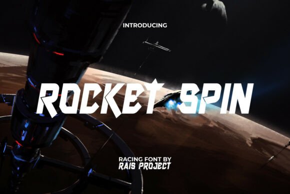 Rocketspin: A Bold, Playful Typeface for Dynamic Design Projects