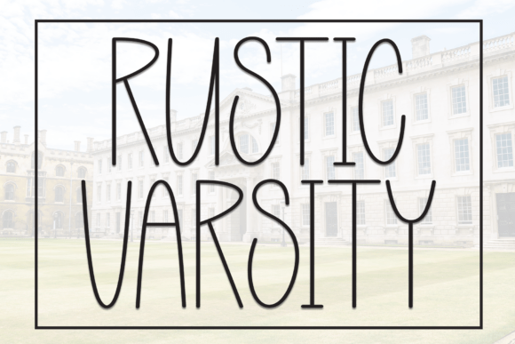 Rustic Varsity: A Fresh Display Font for Casual and Creative Projects