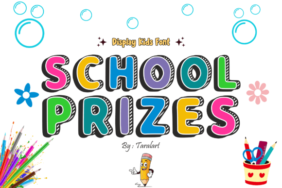 School Prizes: A Playful Typeface for Creative Projects