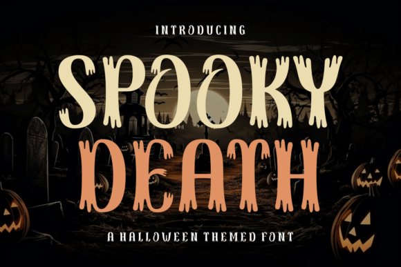 Spooky Death: A Bold Typeface for Halloween-Inspired Design