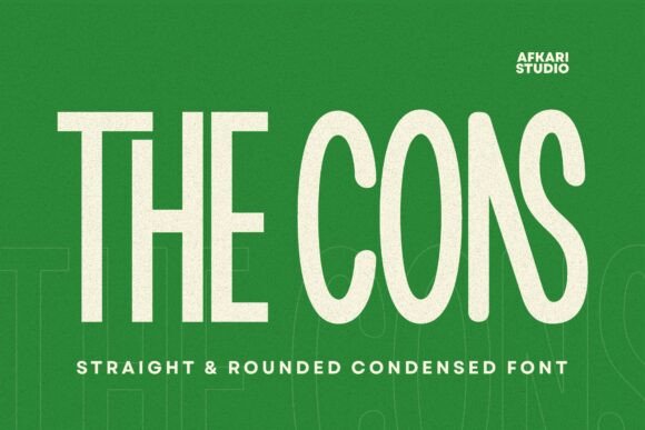 The Cons: A Bold Display Font for Modern Designers