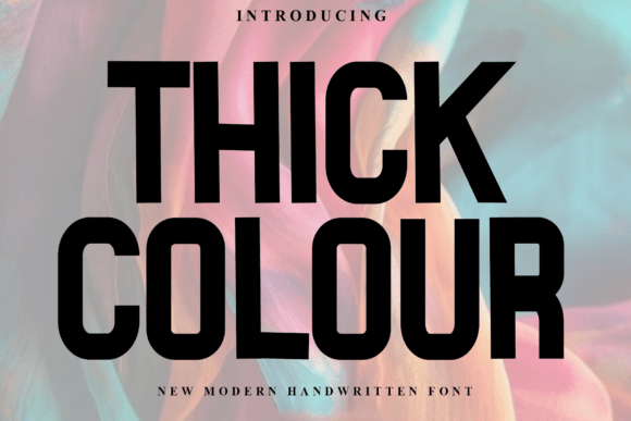 Thick Colour: A Playful Font for Creative and Personal Projects