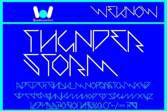 Thunder Storm: Elevating Design with Futuristic Typography