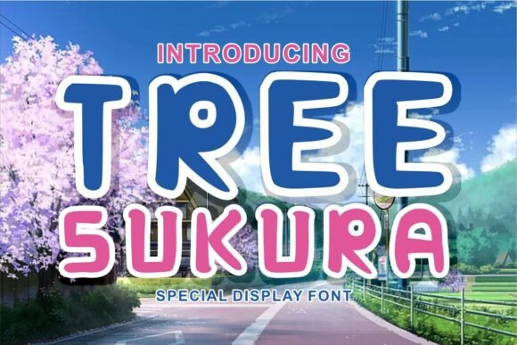 Tree Sakura: A Joyful Font Inspired by Cherry Blossoms
